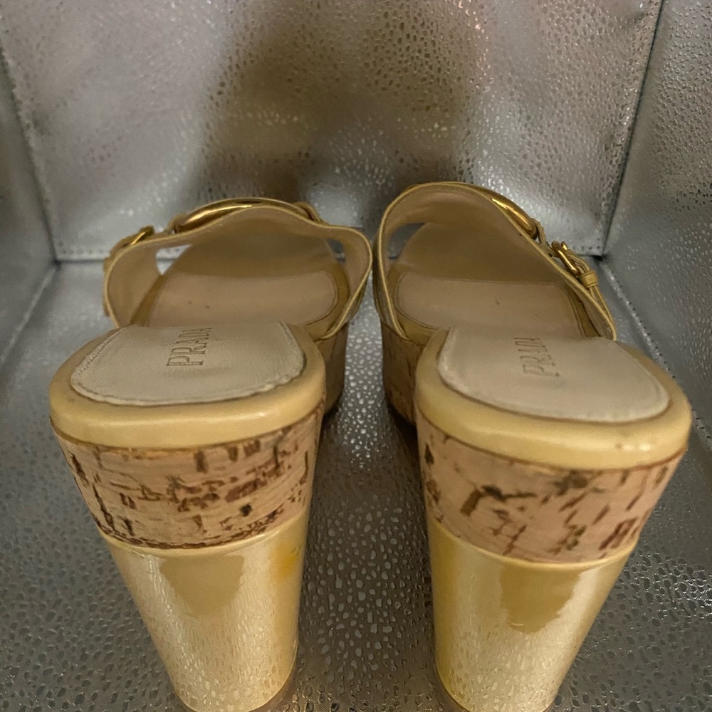 Prada Tan Women's Platform Sandals - Picture 5 of 6